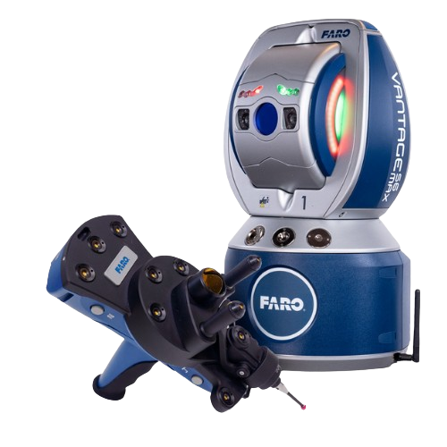 Sistema di misura portatile tridimensionale per ampi volumi che utilizza la tecnologia laser ADM per misurare con efficienza e precisione componenti e macchinari di ampie dimensioni